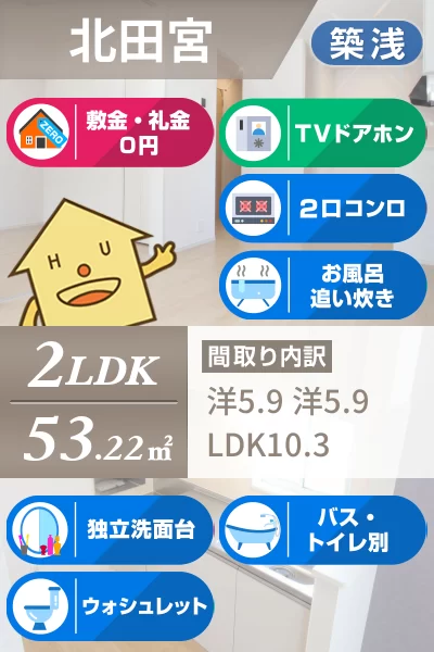 TJハウス 101のお部屋の特徴