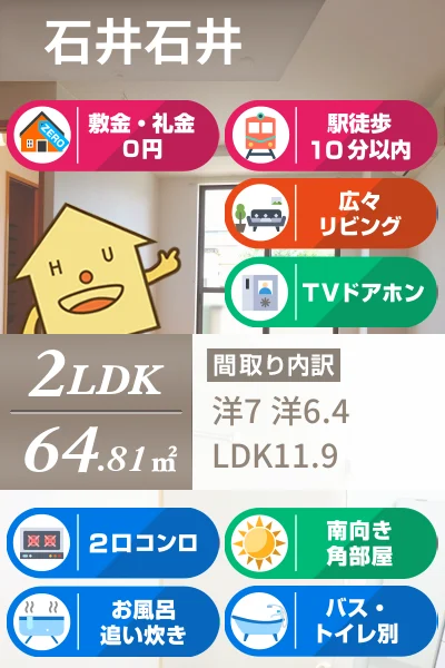 アットホーム石井 101のお部屋の特徴