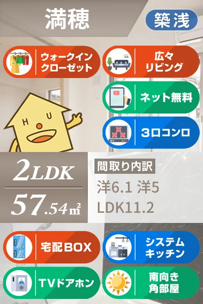 フレグランス 203のお部屋の特徴