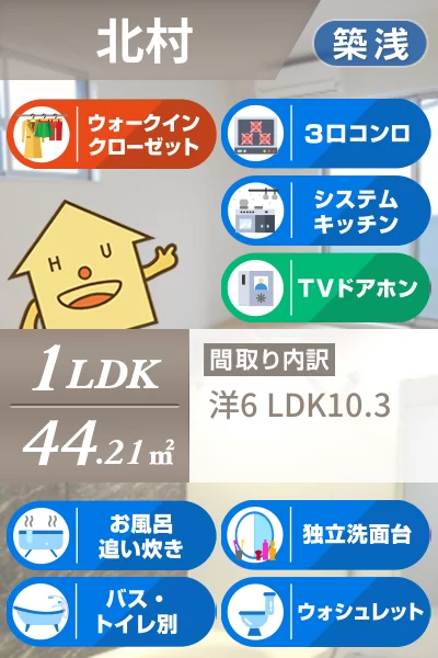 フレーシュ風雅 I 102のお部屋の特徴