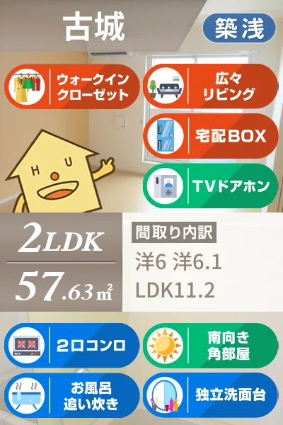 サンシーブルC 205のお部屋の特徴