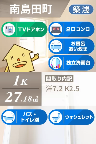 アイ・スマイル南島田 107のお部屋の特徴