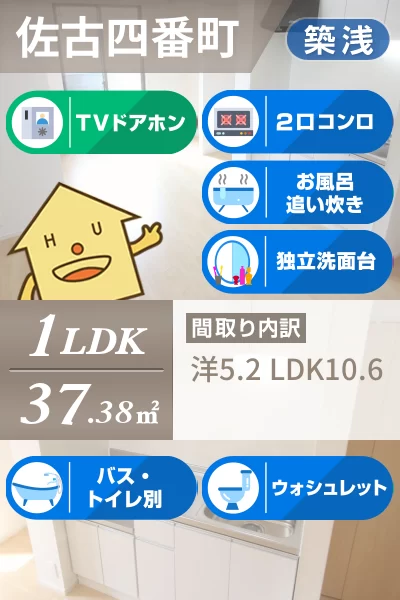 シュエット 105のお部屋の特徴