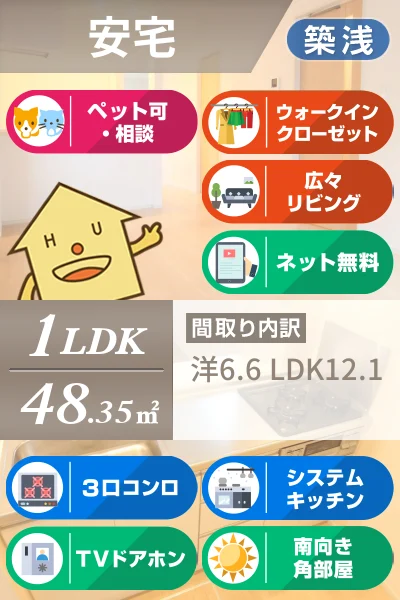 クラール 安宅E 101のお部屋の特徴