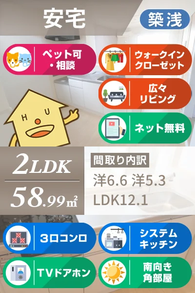 クラール 安宅F 203のお部屋の特徴