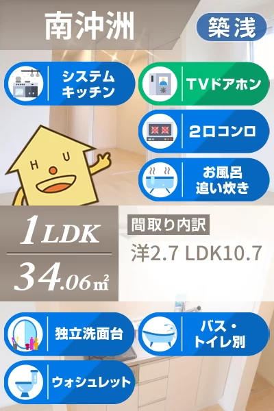 カーザ・マローネ 102のお部屋の特徴