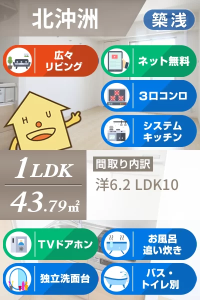 レ・セーナ沖洲A 203のお部屋の特徴