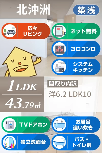 レ・セーナ沖洲B 202のお部屋の特徴