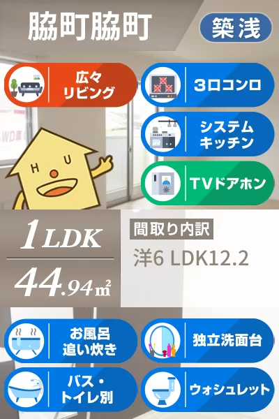 オウギI 102のお部屋の特徴