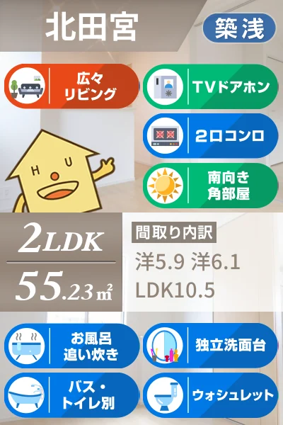 ベネヴォレンテB 102のお部屋の特徴