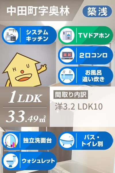 ハナミズキ 101のお部屋の特徴