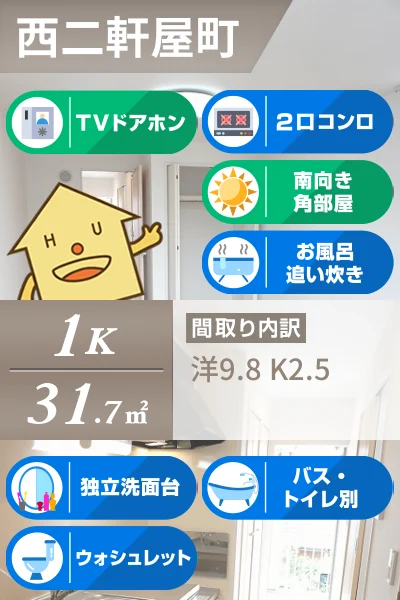 セレノ城南B 201のお部屋の特徴