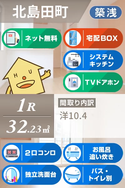 コッティ クワハラIV 102のお部屋の特徴