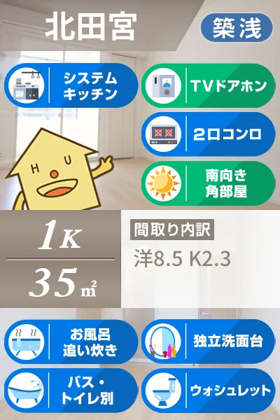 カーサ デル・ソーレ 102のお部屋の特徴