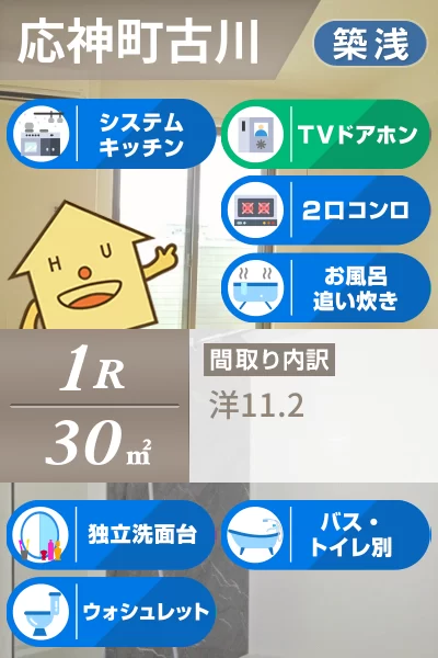 ルミエール応神I 101のお部屋の特徴