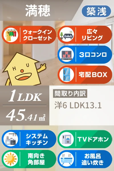 ラグジュアリー I 102のお部屋の特徴