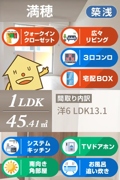 ラグジュアリー II 102のお部屋の特徴