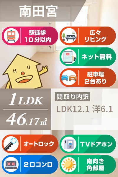 アーベイン田宮 301のお部屋の特徴