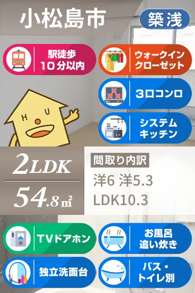 クレシェンド ラブ III 202のお部屋の特徴