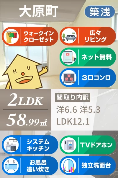 マーヴェラス C 201のお部屋の特徴