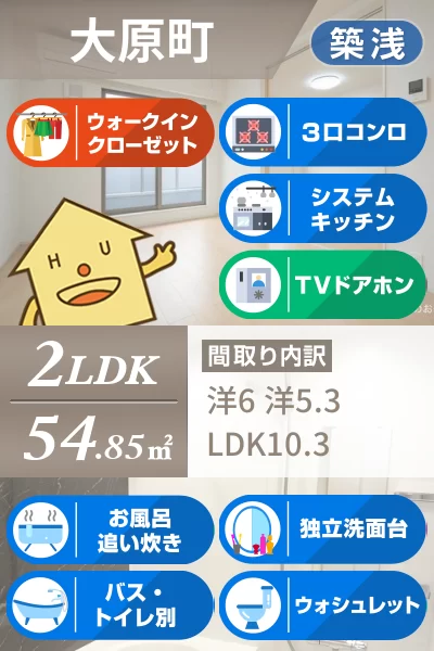 マーヴェラス E 202のお部屋の特徴