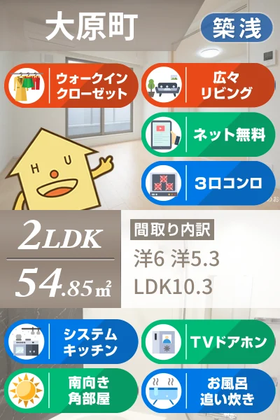 マーヴェラス E 203のお部屋の特徴