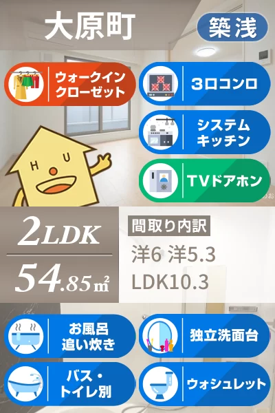 マーヴェラス E 205のお部屋の特徴