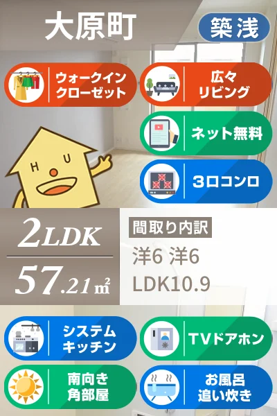 マーヴェラス G 202のお部屋の特徴