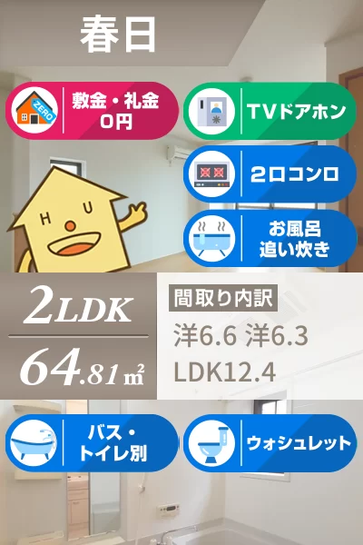 セレーノ城北 102のお部屋の特徴