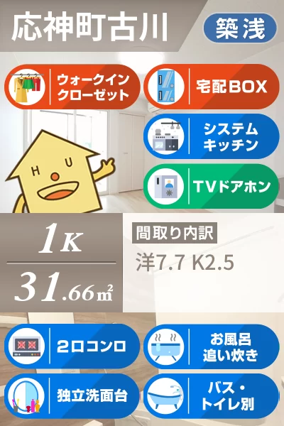 グレイシャス 102のお部屋の特徴