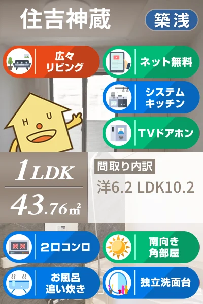 オーバラル 201のお部屋の特徴