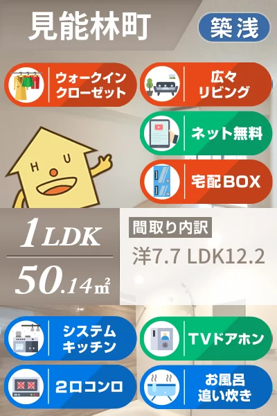 エクラデサージュ見能林I 103のお部屋の特徴