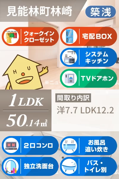 エクラデサージュ見能林I 105のお部屋の特徴