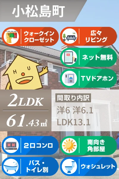 ヴィラ・ファミールB 202のお部屋の特徴
