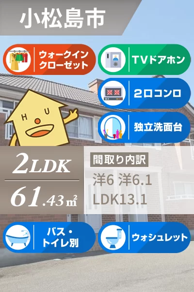 ヴィラ・ファミールA 202のお部屋の特徴