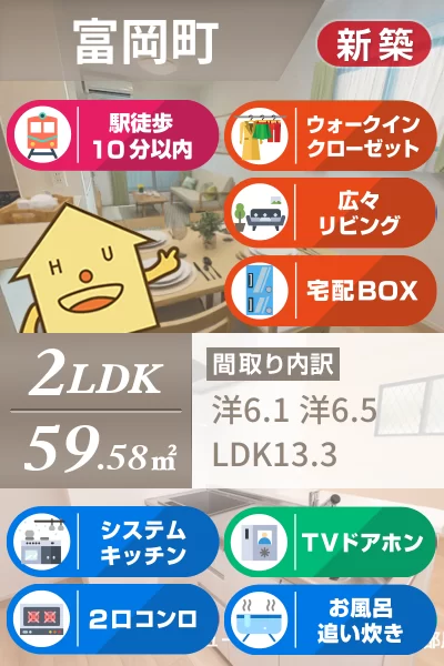 アルーン富岡 A 201のお部屋の特徴