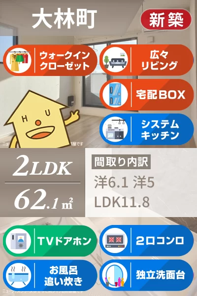 ルーク II 205のお部屋の特徴