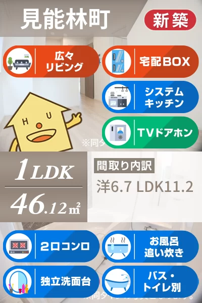 エクラデサージュ見能林II 102のお部屋の特徴