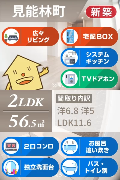 エクラデサージュ見能林II 201のお部屋の特徴