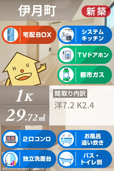 トライ パーク 伊月 103のお部屋の特徴