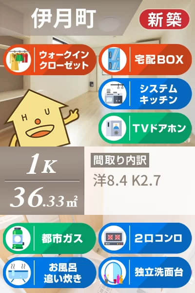 トライ パーク 伊月 201のお部屋の特徴