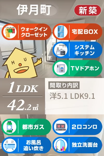 トライ パーク 伊月 301のお部屋の特徴