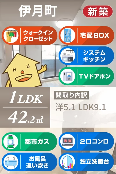 トライ パーク 伊月 302のお部屋の特徴