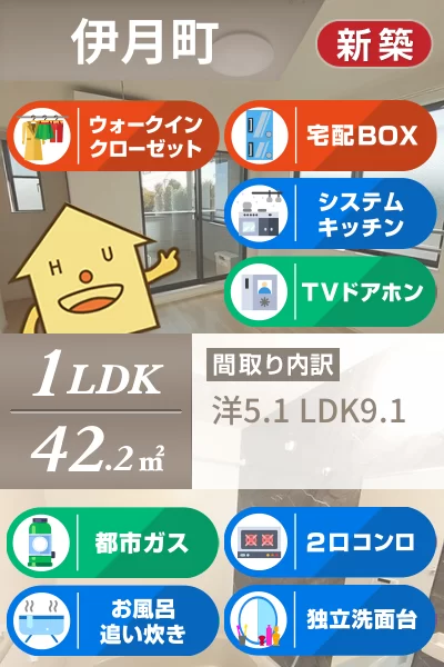 トライ パーク 伊月 303のお部屋の特徴