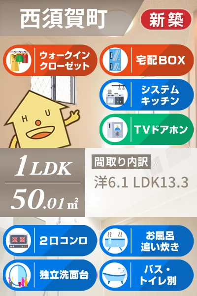 ヒラソール 107のお部屋の特徴