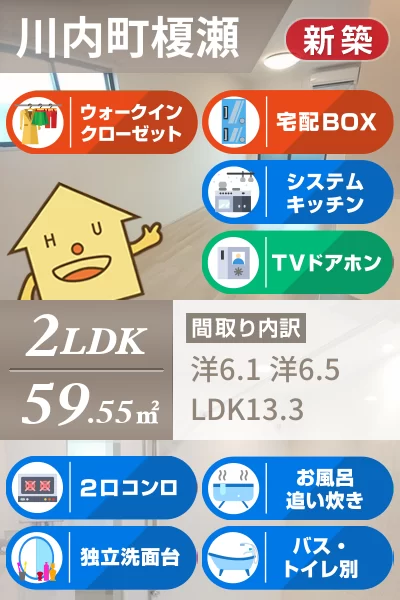 ハーベストヤヨイA 206のお部屋の特徴