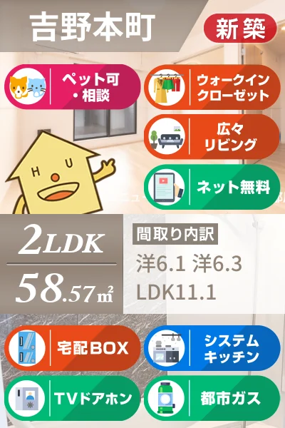 フェリーチェ 向日葵 I 201のお部屋の特徴