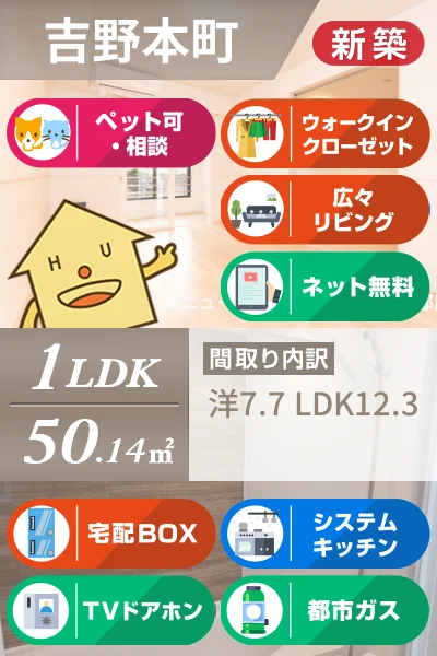 フェリーチェ 向日葵 II 102のお部屋の特徴