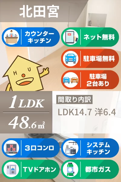 ガーデニアグラン 202のお部屋の特徴