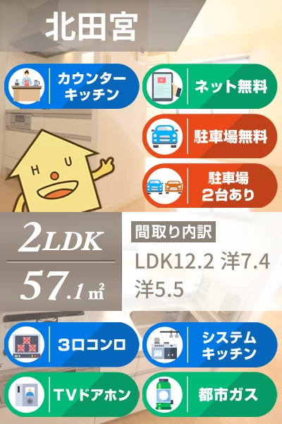 ガーデニアグラン 305のお部屋の特徴